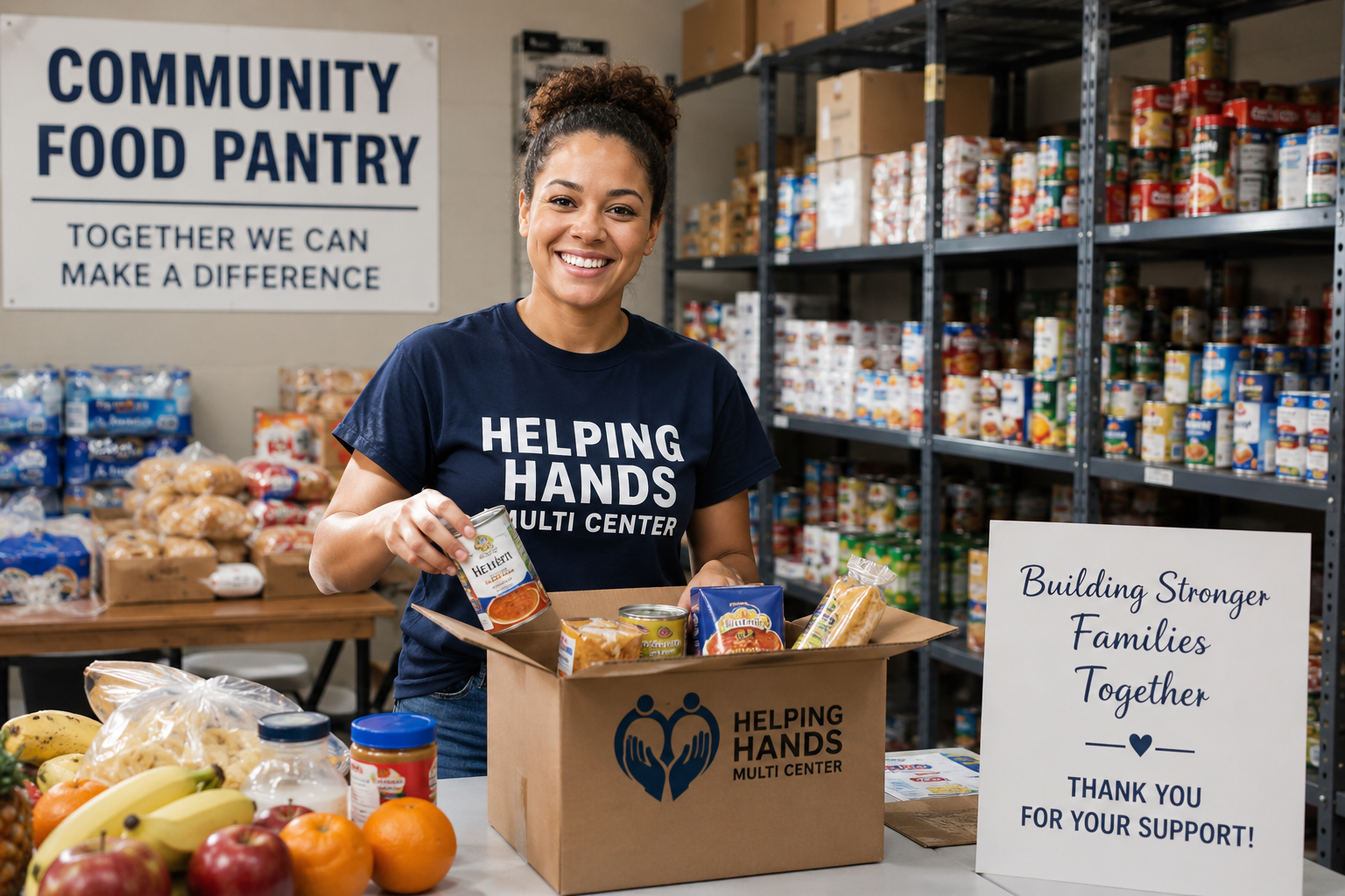 helping hands community food pantry